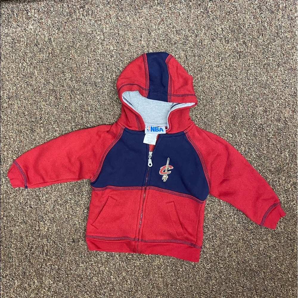 Cleveland Cavaliers Toddler Zipper Hoodie Sweatshirt- size 2T